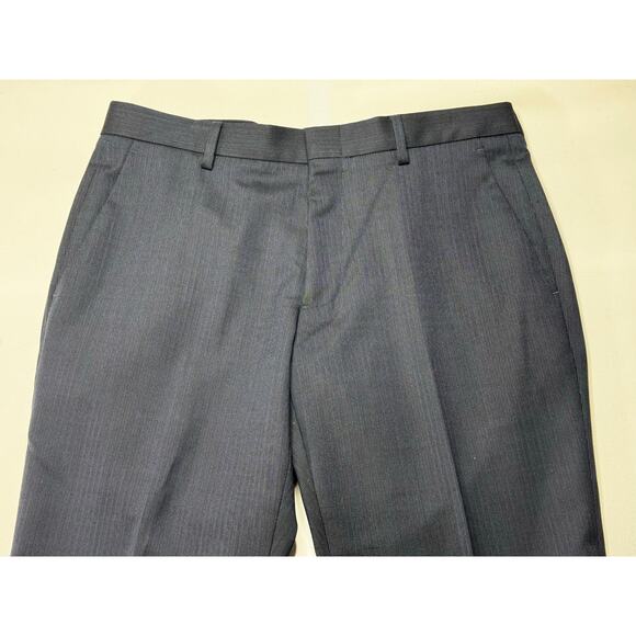 NWT J. Crew Men's Ludlow Slim Tapered Leg Blue Wool Dress Pants - Size 31x27.5 - Picture 3 of 10